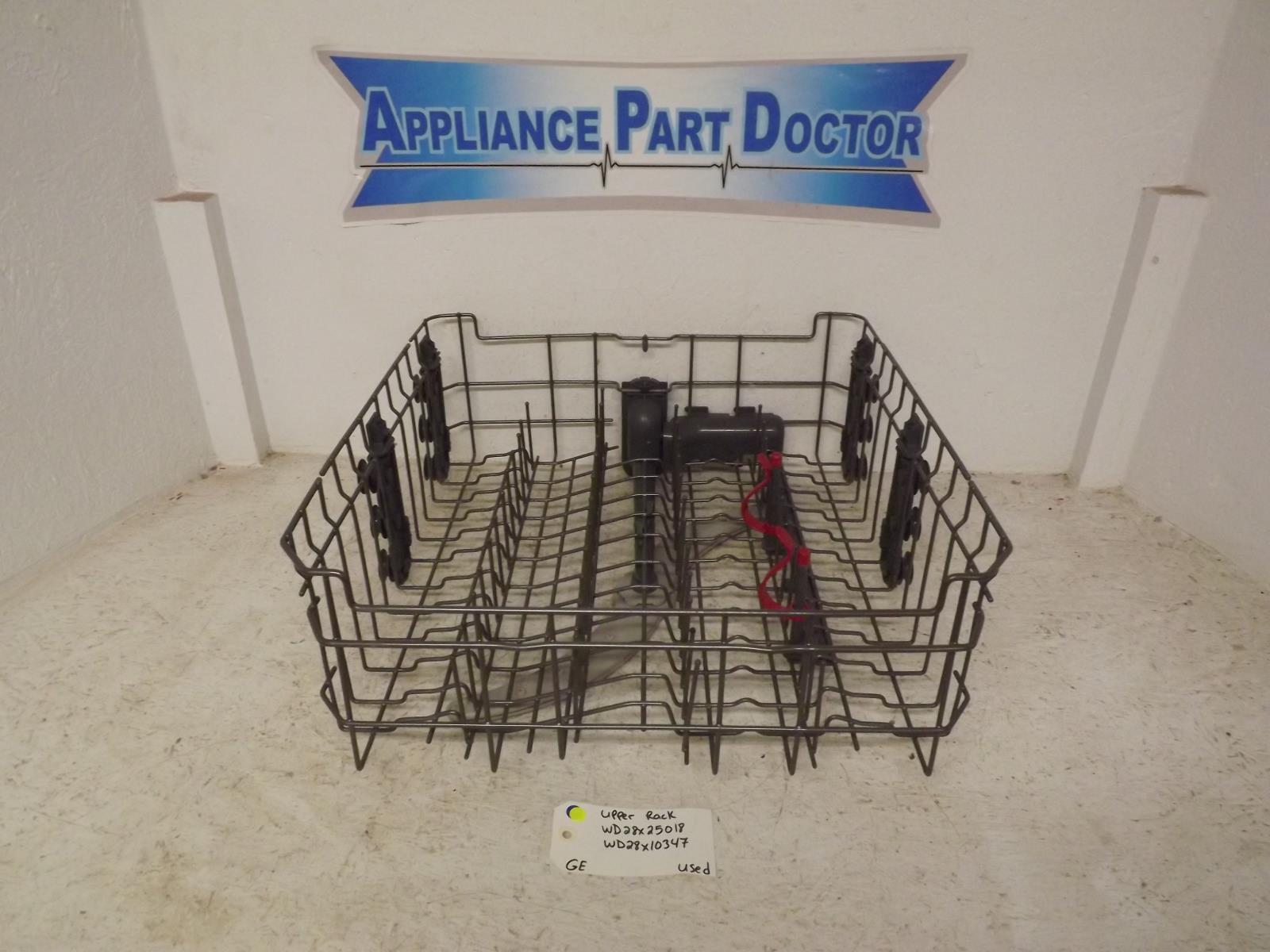 GE Dishwasher WD28X25018 WD28X10347 Upper Rack Used GE Dishwasher WD28X25018 WD28X10347 Upper Rack Used